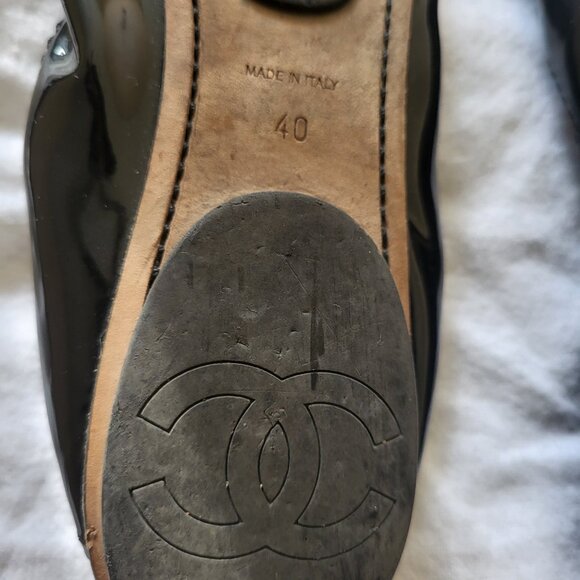 Chanel patent leather ballet flats - Picture 4 of 11